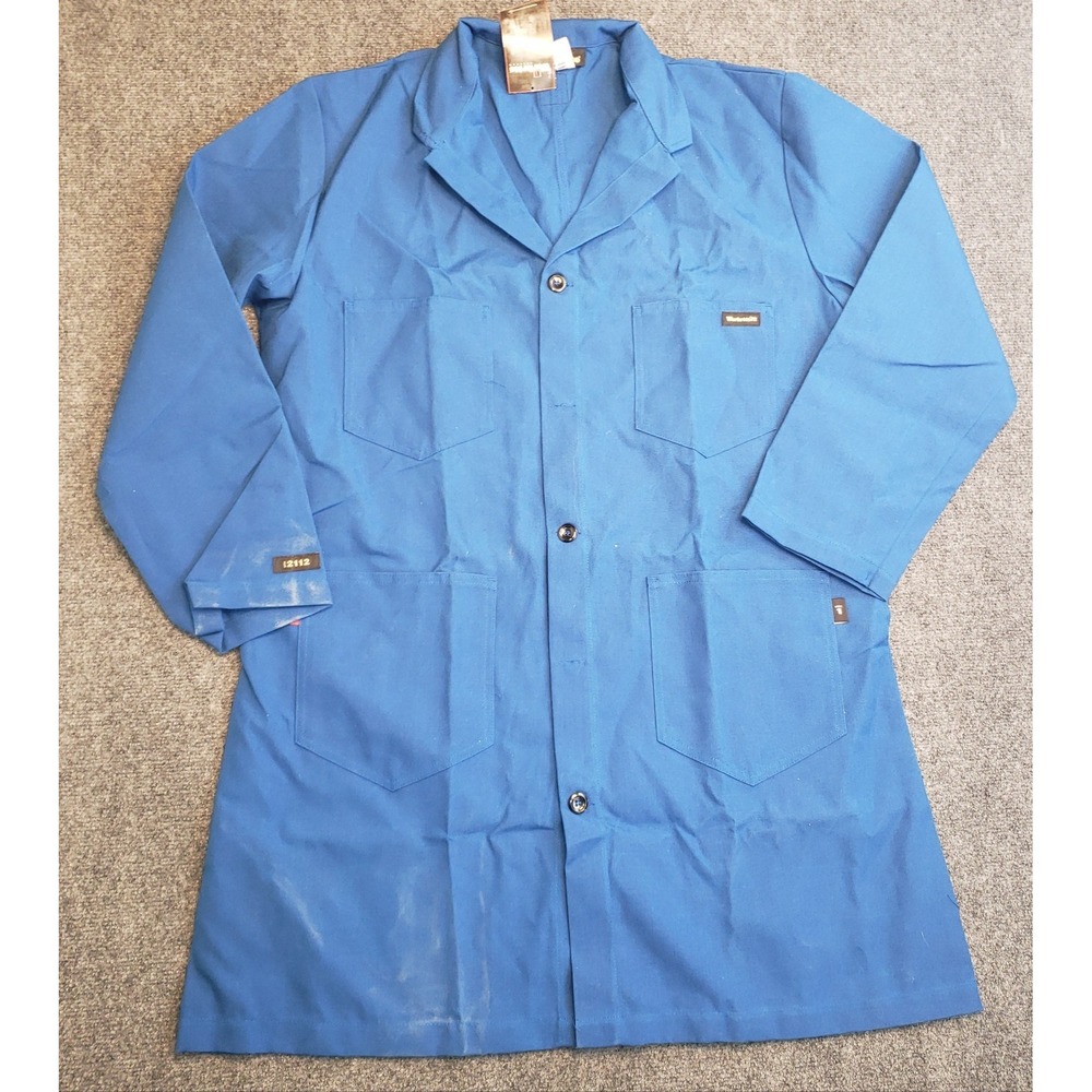 Workrite FR Flame Resistant Lab Coat Mens XL Blue Nomex ARC 6 New Tags